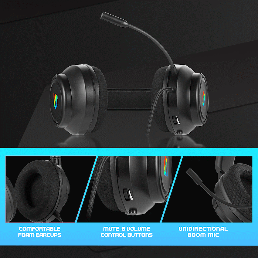 Volkano Gaming Solace Series Wired Gaming headphones
