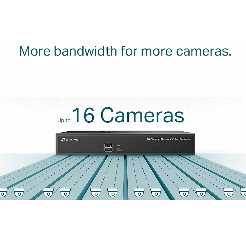 TP-Link Vigi NVR1016H 16-Channel Network Video Recorder