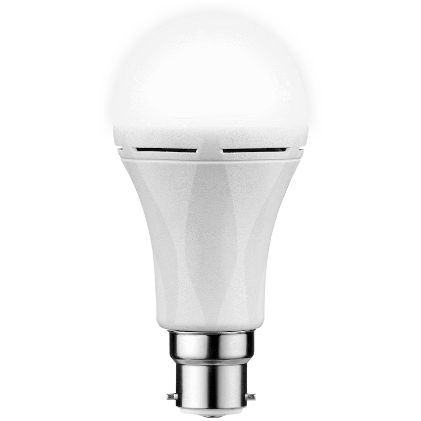 Switched 9w A60 Rechargeable Fast Charge B22 LED Cool White