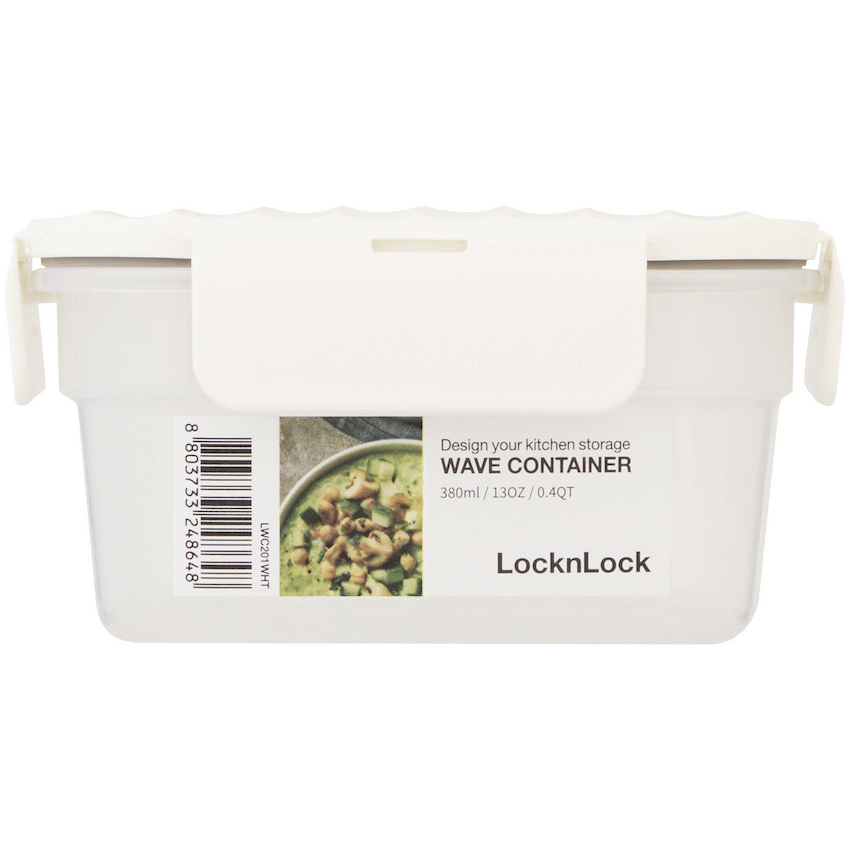 LocknLock Wave container 380ml white