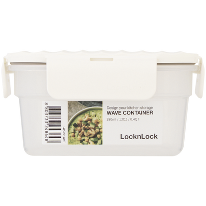 LocknLock Wave container 380ml white