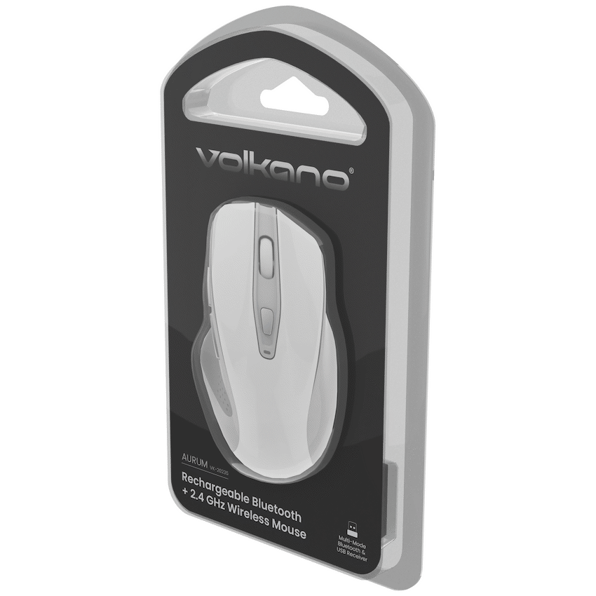 Volkano Aurum Series Bluetooth Wireless Mouse - White
