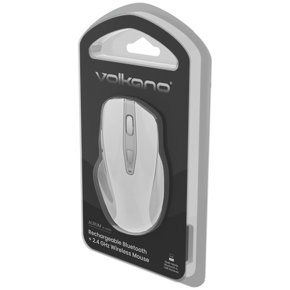 Volkano Aurum Series Bluetooth Wireless Mouse - White