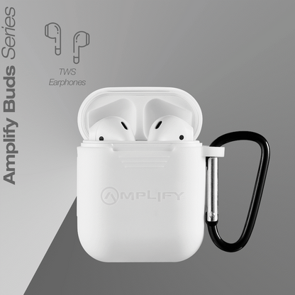 Amplify Buds Series True Wireless Earphones with Silicone Accessories - White
