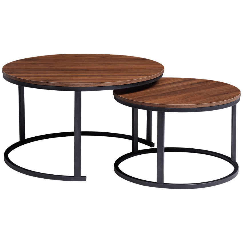 Everfurn Indus Nesting Coffee Table - Mahogany 2-Piece