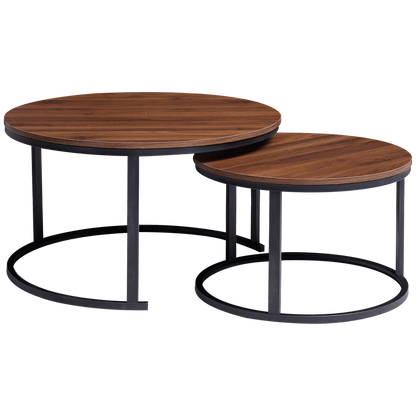 Everfurn Indus Nesting Coffee Table - Mahogany 2-Piece