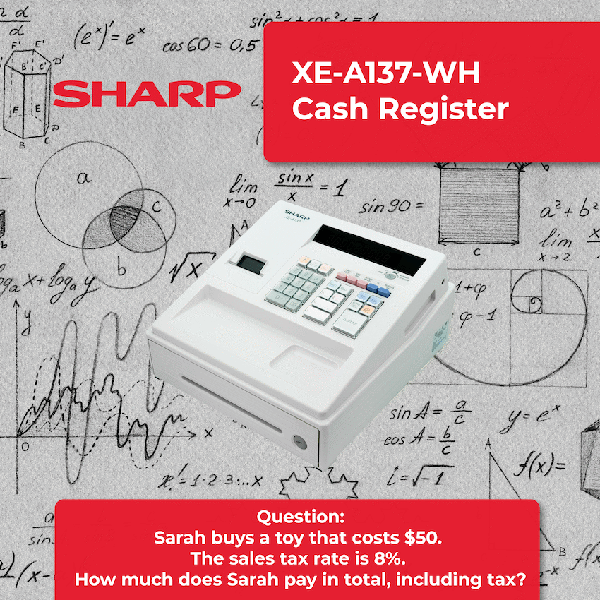 Sharp XE-A137-WH Cash register