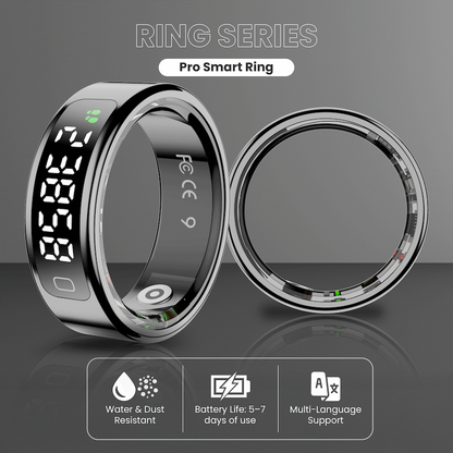 Volkano Ring Series Ring Pro Smart Ring with Charging Case - 19mm