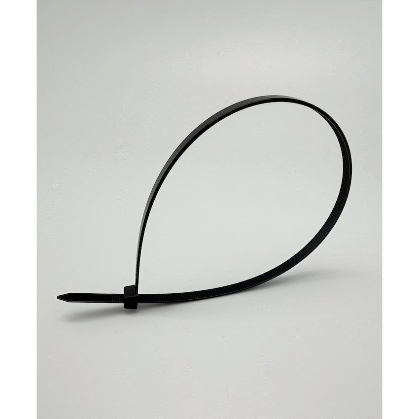 Ellies Cable Tie 7.9mm  X 400mm -  100 PACK SIZE - BK