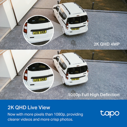 TP-Link Tapo C720 4MP 2K QHD Outdoor security Camera with 2800 lumen floodlight
