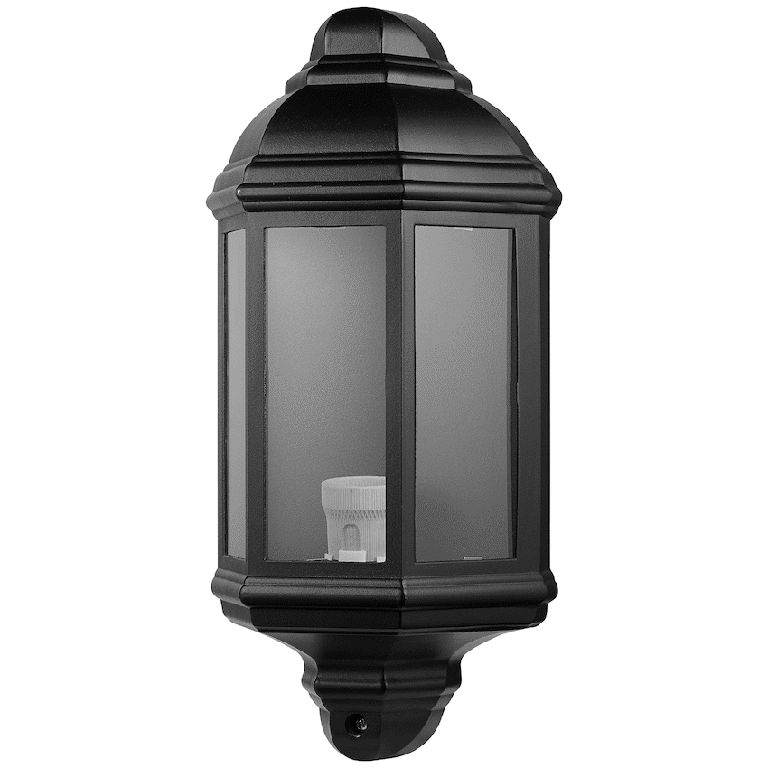 Ellies Forge Series - AC Wall Light - Aluminium + Glass - E27 Base -BK