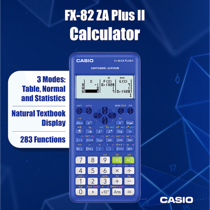 Casio FX-82 ZA Plus II Calculator - Blue