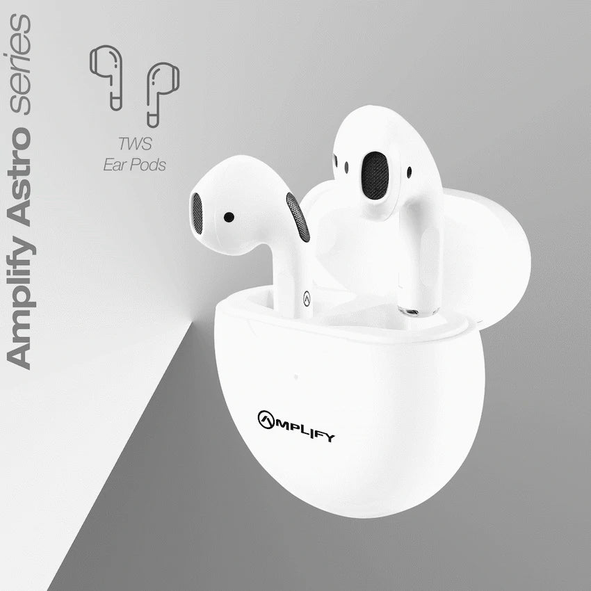 Amplify Astro Series True Wireless Earphones - White