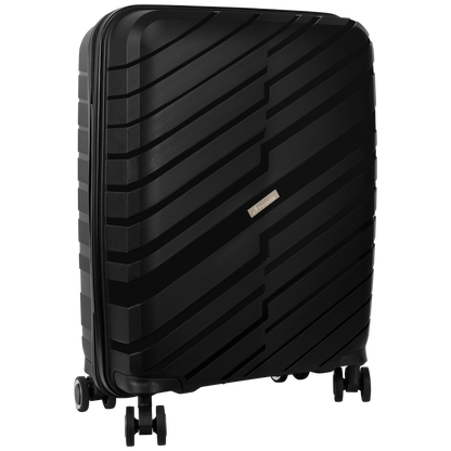 Travelwize Java PP 4-Wheel Spinner 55cm Luggage - Black