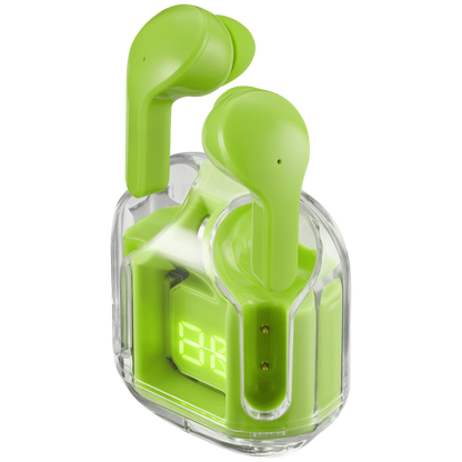 Volkano Crystalline Series TWS Earphone - Neon - Hardbox