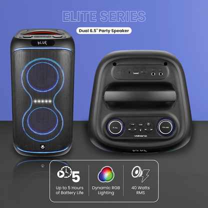 Volkano Elite Series Dual 6.5" Party Speaker