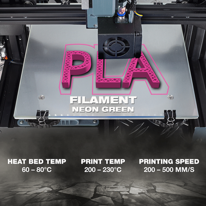 SA Filament PLA UV Neon Filament 1kg -  Pink