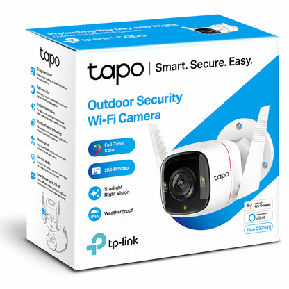 TP-Link Tapo C320WS 2K QHD Outdoor Security Wi-Fi Camera