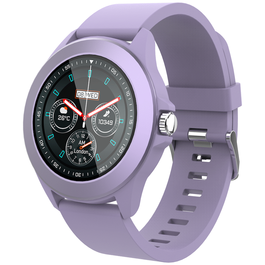 Volkano Splash Series Round Smartwatch - Purple