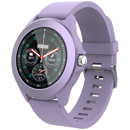 Volkano Splash Series Round Smartwatch - Purple