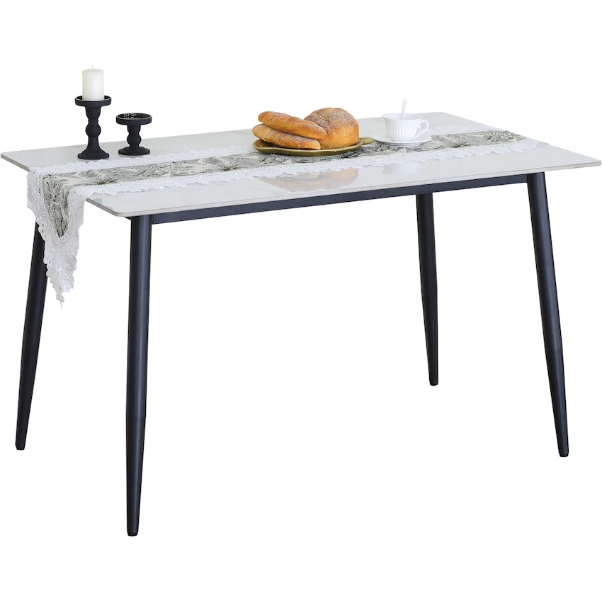 Everfurn Theo Dining Table - White, Box 2 of 2
