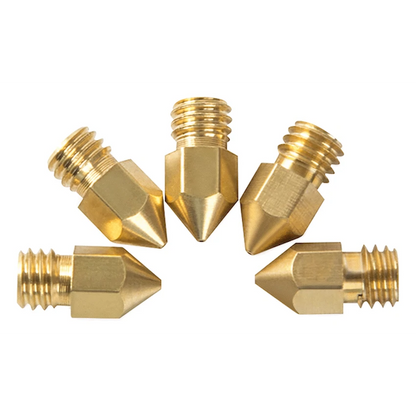Creality M6 0.4mm Brass Nozzle - Big Head - 5 Pcs