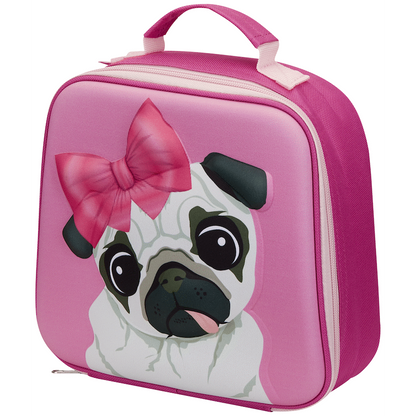 Quest Pug 3D EVA Lunch Bag - Pink
