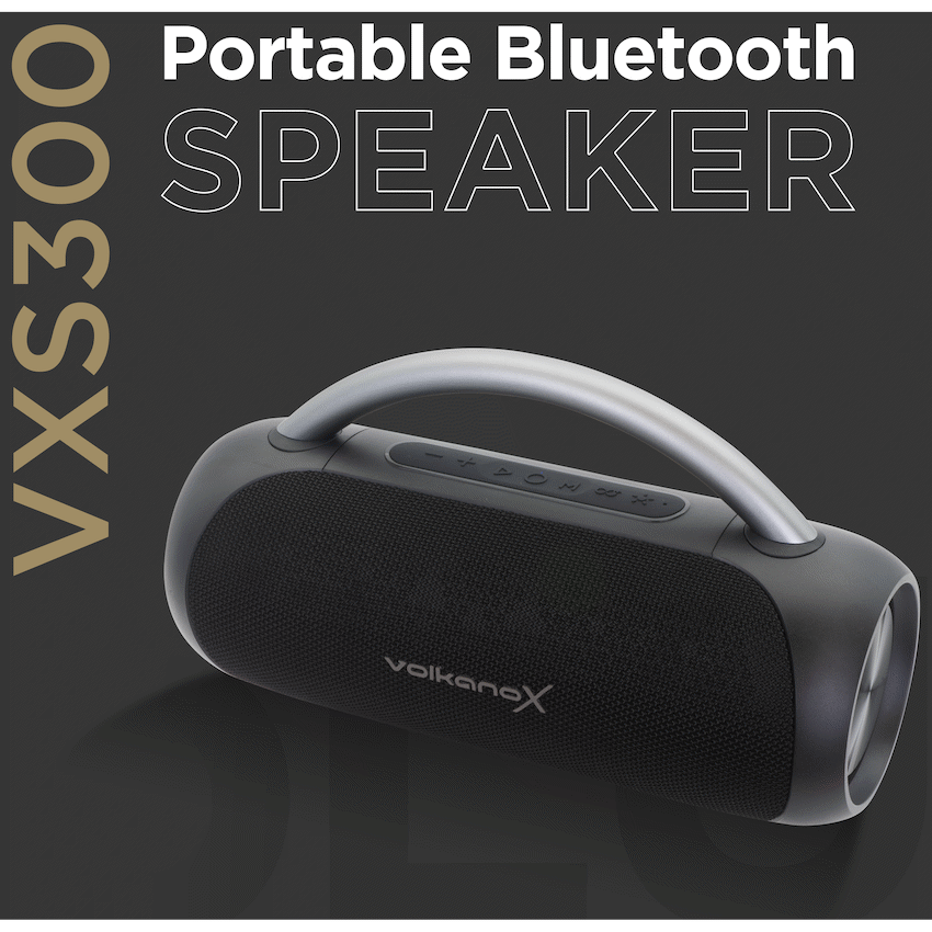 VolkanoX VXS300 Portable Bluetooth Speaker - Black