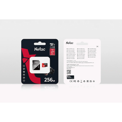 NETAC PRO 256GB MICRO SD AND ADAPTOR