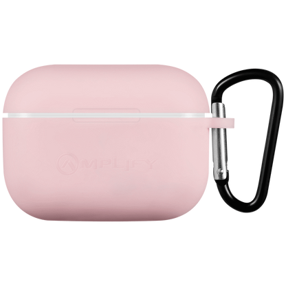 Amplify Note X Series TWS Earphones - White Case + Pink Cover