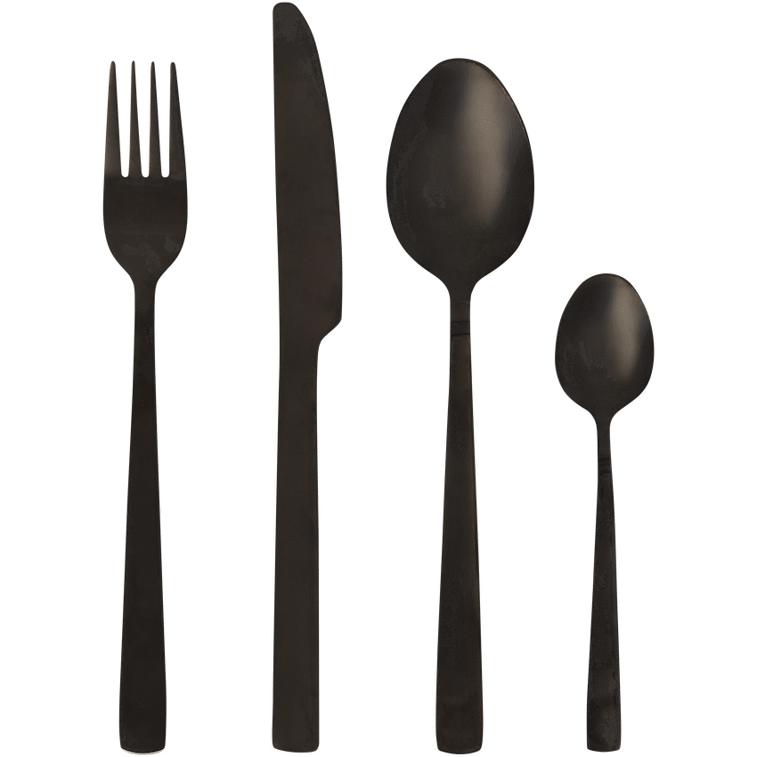Legend Premium Cutlery Set 16pce Black ( Order in Qty of 1)