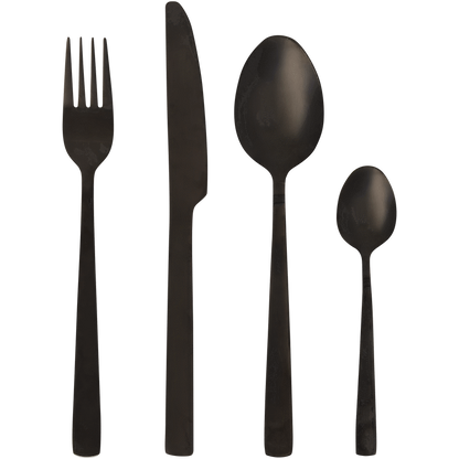 Legend Premium Cutlery Set 16pce Black ( Order in Qty of 1)