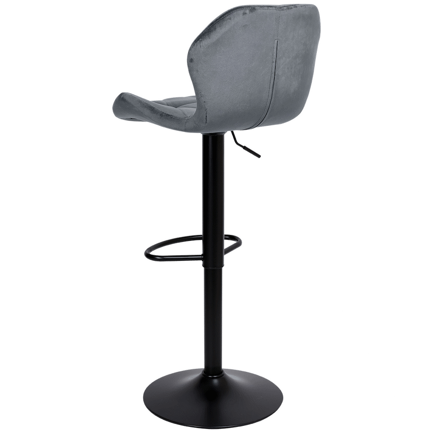 Everfurn Tira Barstool - Grey Velvet (2 Pack)