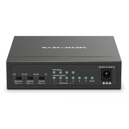 TP-Link Mercusys MS106LP 6-Port 10/100Mbps Desktop Switch with 4-Port PoE+