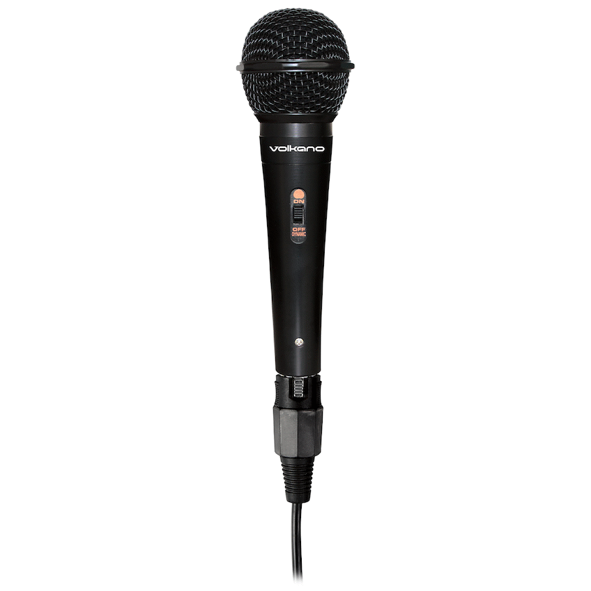 Volkano Ace Series Metal Wired Dynamic Vocal Microphone - Black