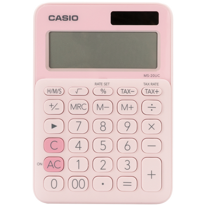 Casio MS-20UC - Desktop Calculator - 12-Digit - Pink