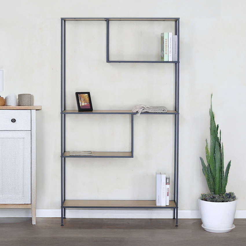 Everfurn Felix Bookshelf - Oak
