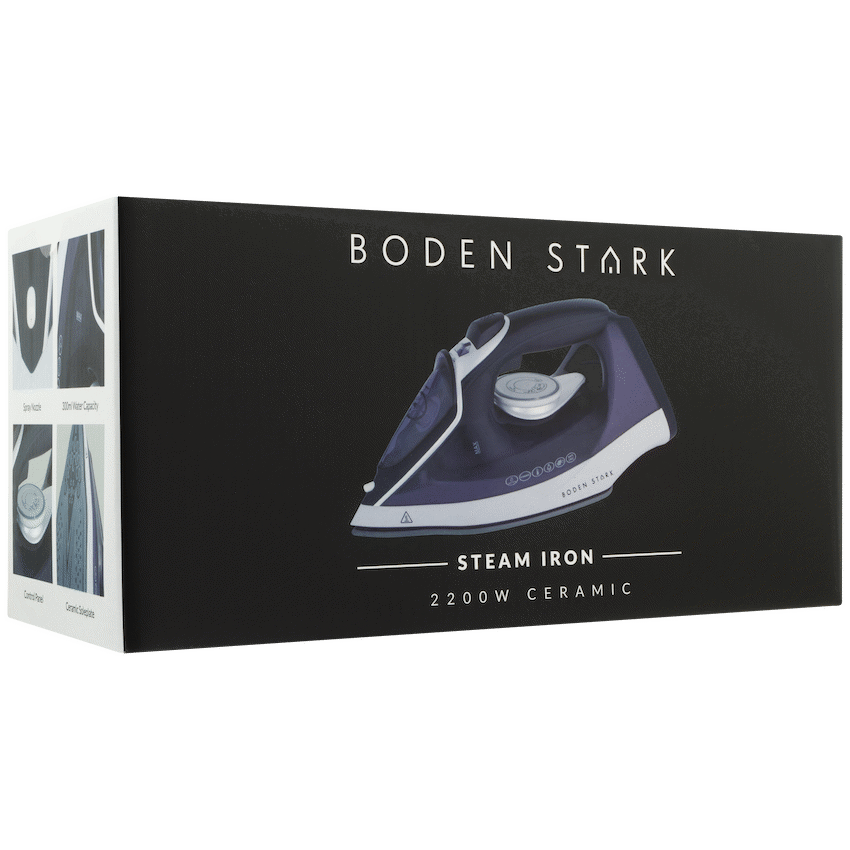 Boden Stark Ceramic Steam Iron - Purple