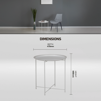 Everfurn Nala Side Table - White