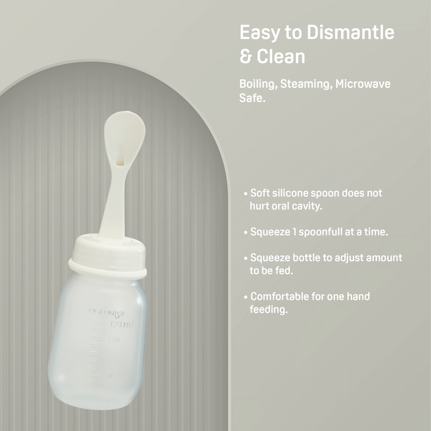 Pigeon - Weaning Bottle + Spoon (D328)