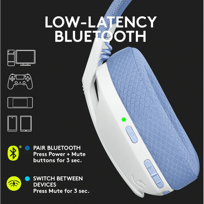 Logitech(R) G435 LIGHTSPEED Wireless Gaming Headset - White