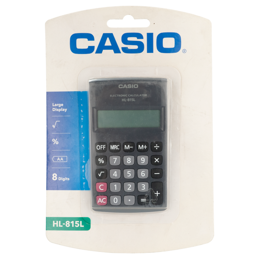 Casio HL 815 Pocket Calculator - Black