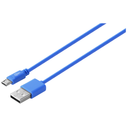 Pro Bass Power Series Boxed Round Micro USB Cable - Blue