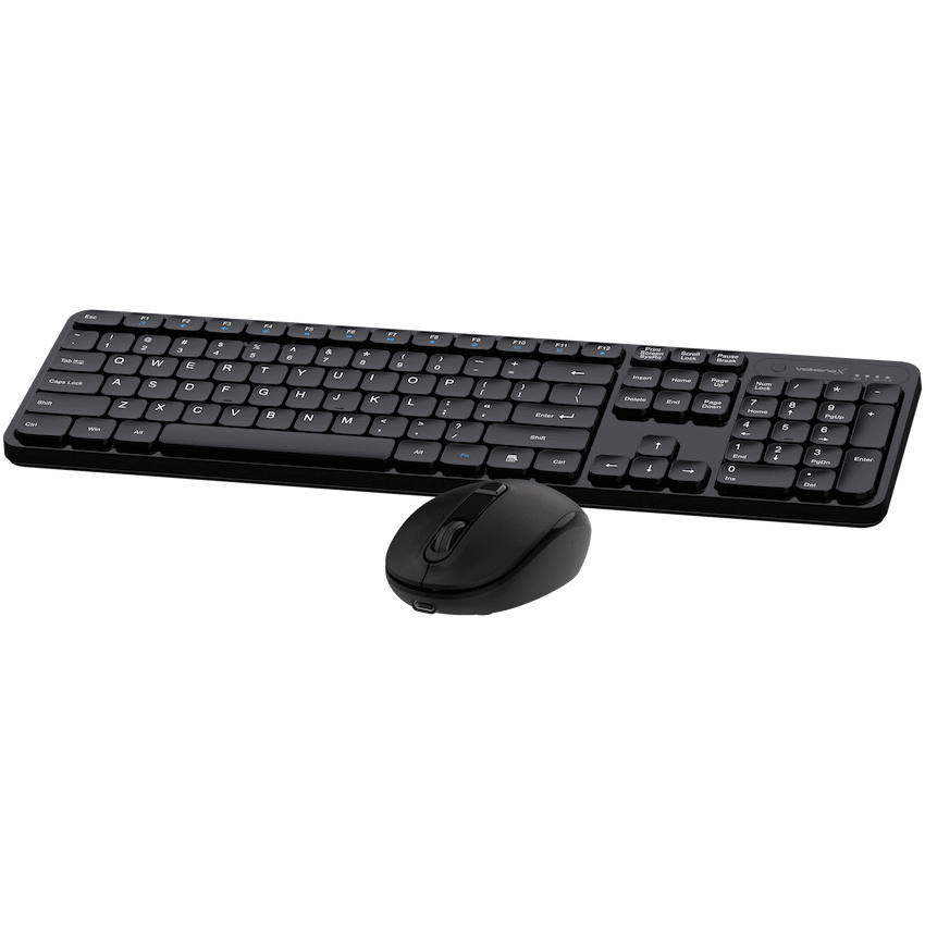 VolkanoX Garnet Bluetooth Wireless Keyboard and Mouse Combo - Black