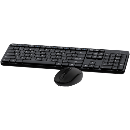 VolkanoX Garnet Bluetooth Wireless Keyboard and Mouse Combo - Black