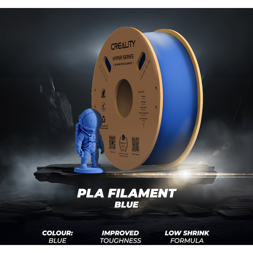 Creality Hyper PLA High-Speed Blue Filament 1kg