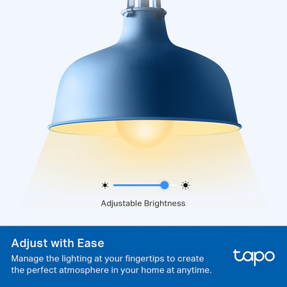 TP-Link Tapo L510B 8.7W Smart Wi-Fi Warm White Light Bulb, Dimmable, A60, B15