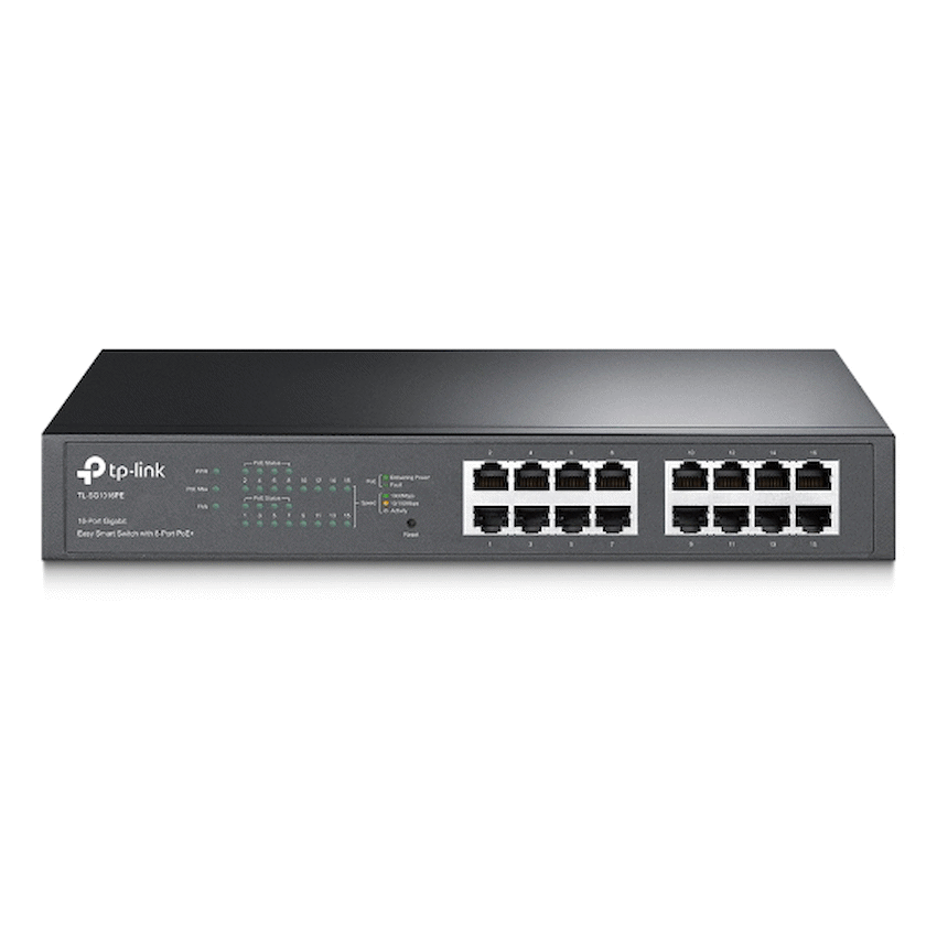 TP-Link TL-SG1016PE 16-Port Gigabit Easy Smart Switch with 8-Port PoE+