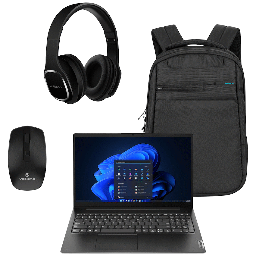 Lenovo Laptop 82YU010NSA - V15 AMD Ryzen 3 8/256 Bag+Mouse+Headphone