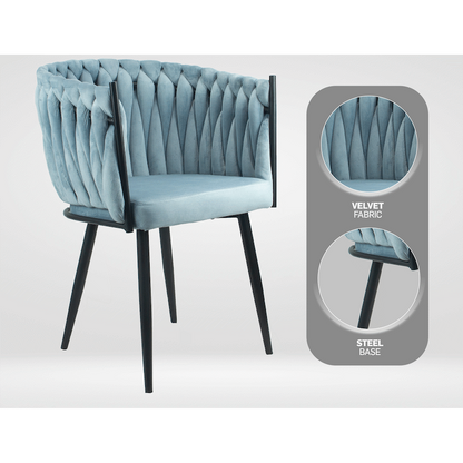 Opulent Casual Chair Hazy Blue - Single